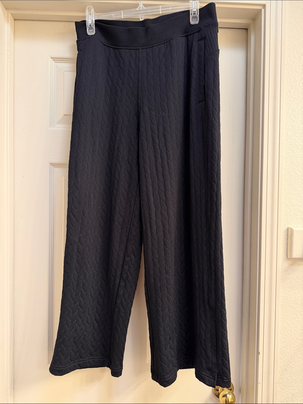 lululemon Cable Knit Engineered Warmth Pants Black Sz 10